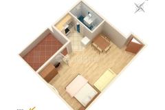 Appartements with sea view Cihorich Appartement 4 – studio foto 1