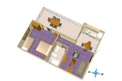 Appartements Parun Appartement 1 – 1. A3+2 foto 5