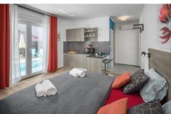 4 Studio APP avec piscine - Vila Vala Appartement 1 – Studio 3 foto 2