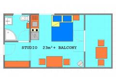 Appartements Mihael Appartement 1 – A 4 -1.kat foto 2