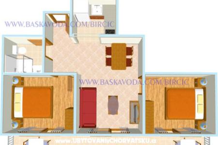 Appartements Bircic Baska Voda Croatie