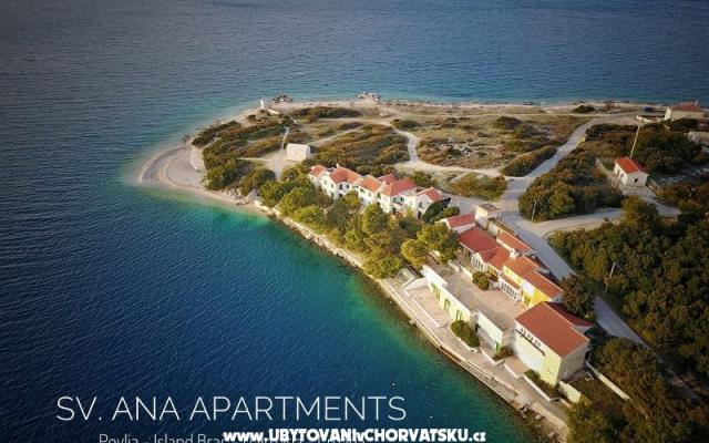 Appartements Sv. Ana – Hébergement île Brac Croatie