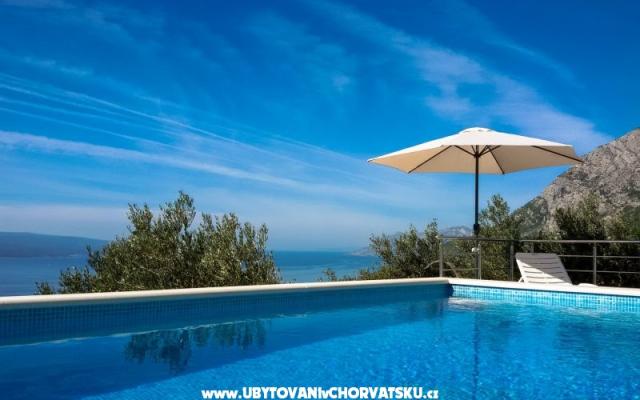 Apartments with pool – Hébergement Makarska Croatie