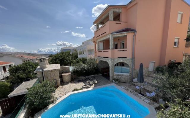 Ana apartments &amp; pool – Hébergement île Pag Croatie