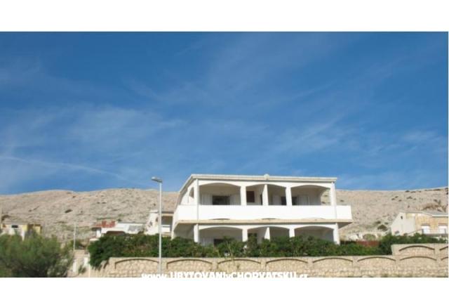 Appartements Vera – Hébergement île Pag Croatie