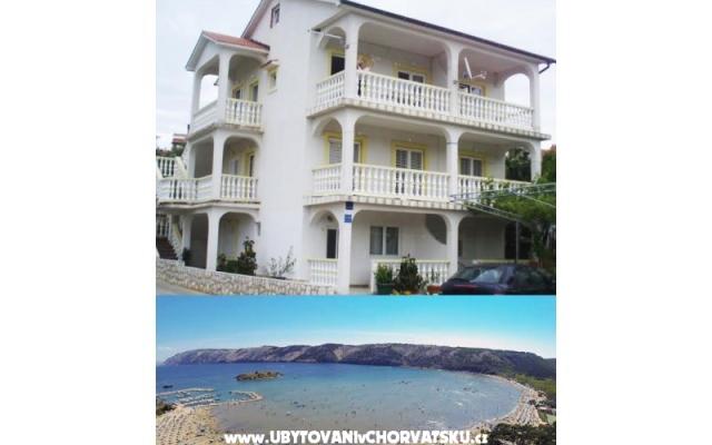 Appartements Zora – Hébergement île Rab Croatie