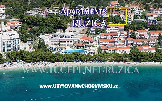 Apartments Ružica – Hébergement Tucepi Croatie